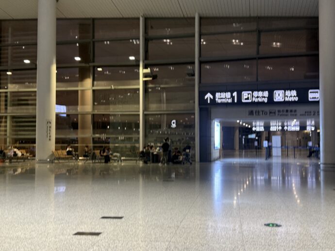 南京禄口国際空港の出発階