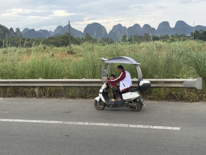 バイクの二人乗り