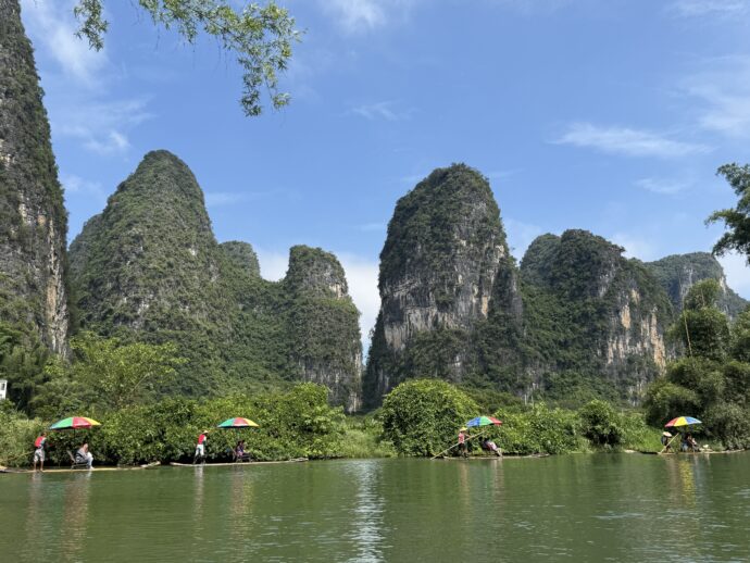 遇龙河竹筏