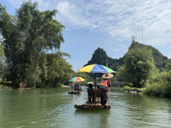 遇龙河竹筏