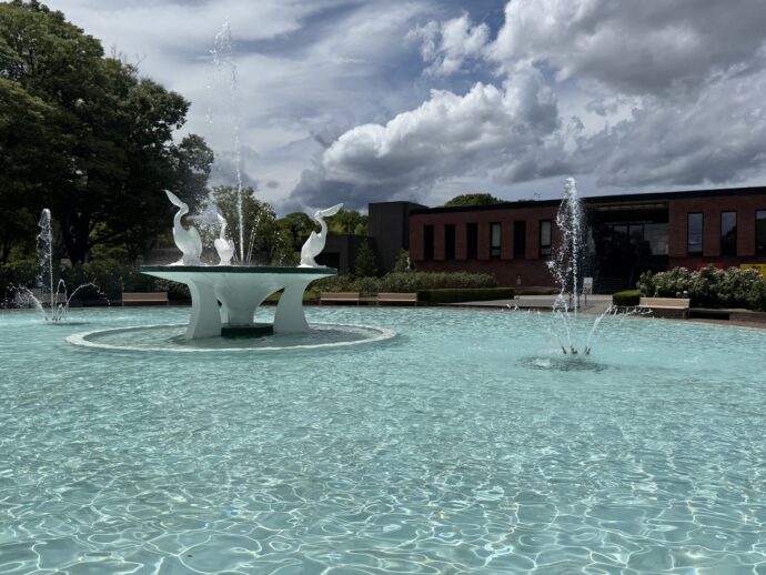 久留米市美術館の噴水
