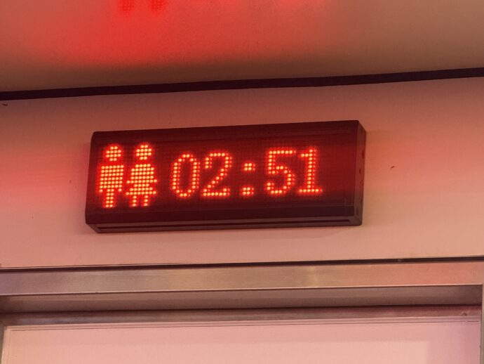 使用時間のカウント表示