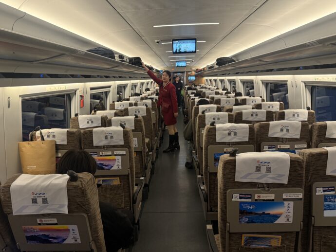 高速鉄道のシート