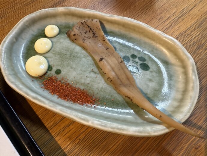 干し海茸の炙り