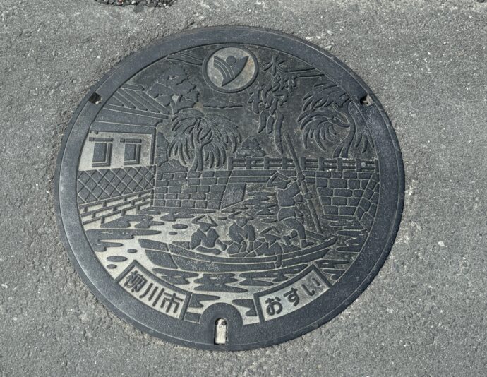 柳川のマンホール
