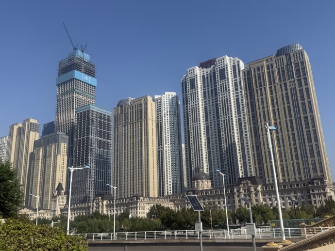 大光明橋からみえる高層ビル