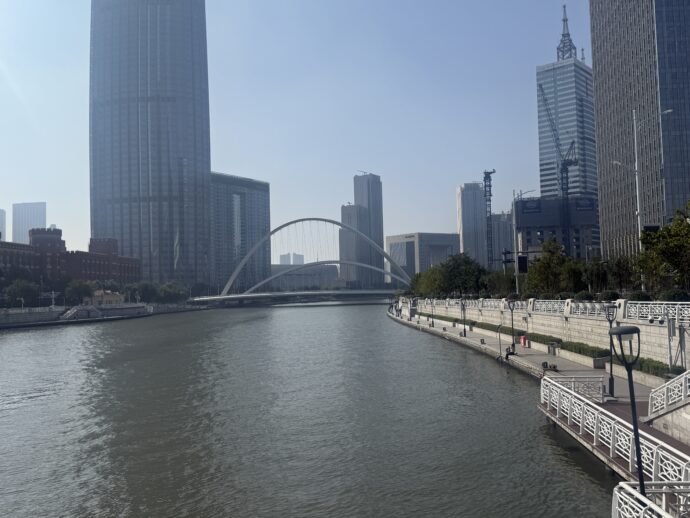 海河遊歩道からの眺め