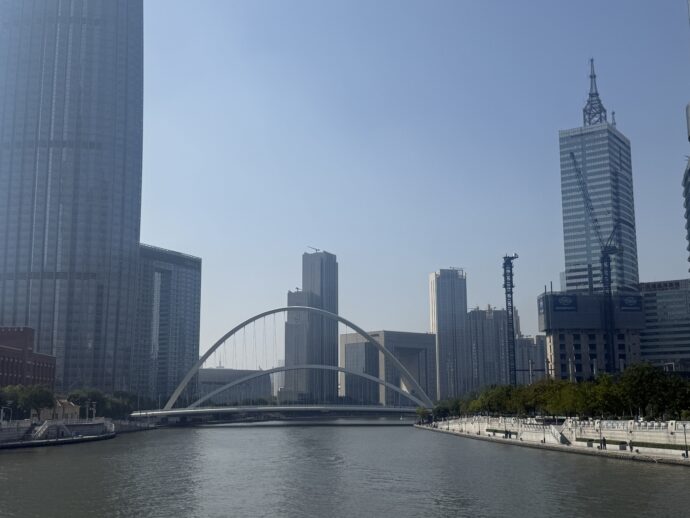 海河遊歩道からの眺め