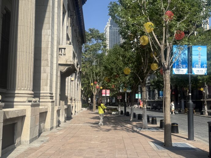 解放北路の道路