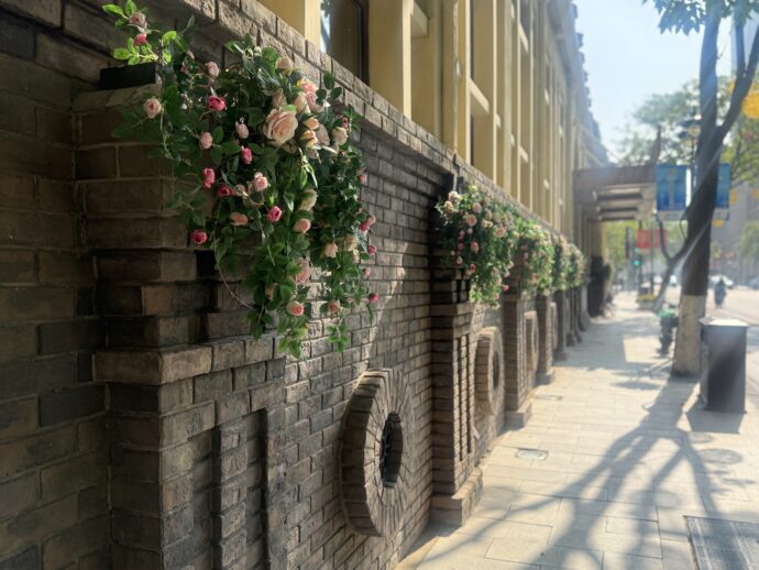 解放北路の建物