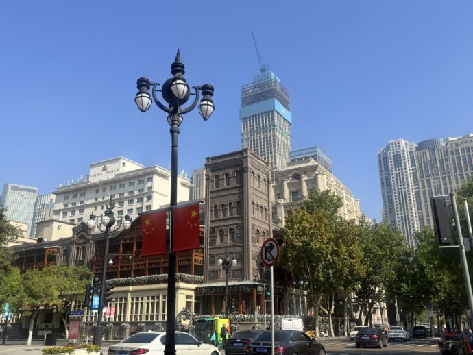 解放北路の建物