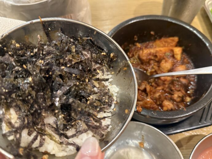 カルビチムとご飯