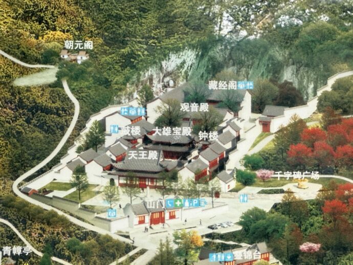 保国寺の境内マップ