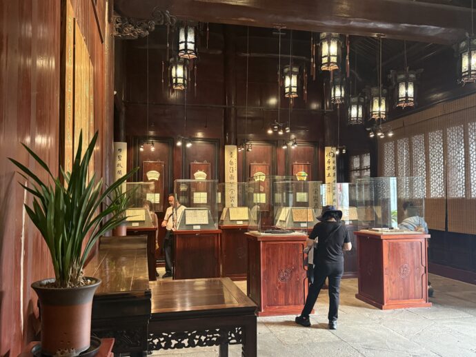 麻雀発祥博物館の内部