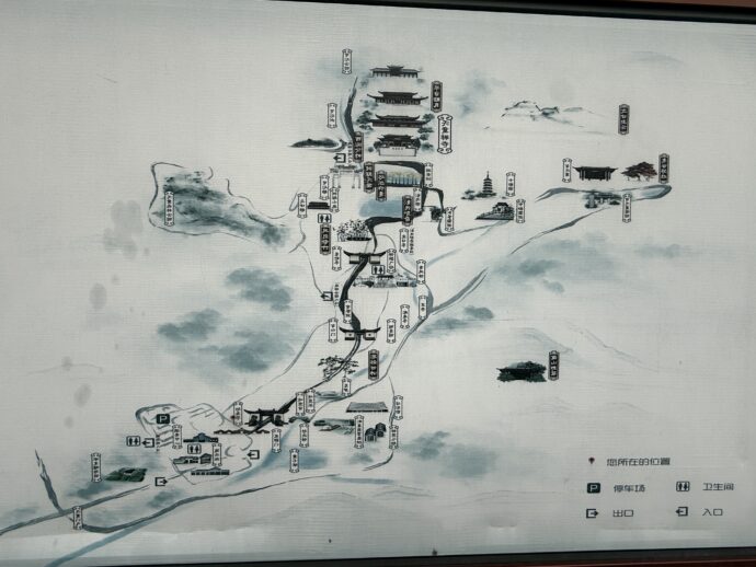 天童禅寺のマップ