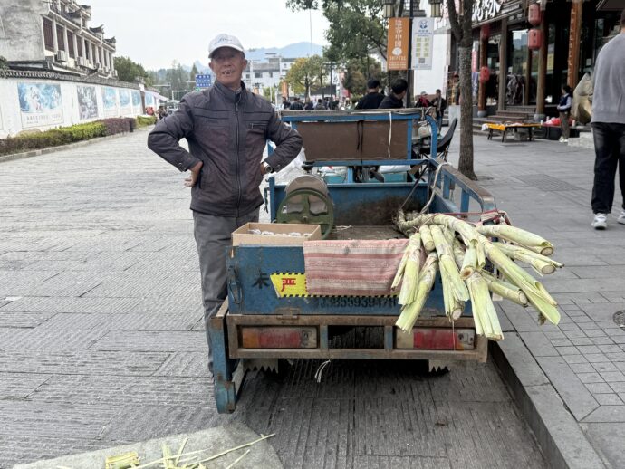 さとうきび売り子