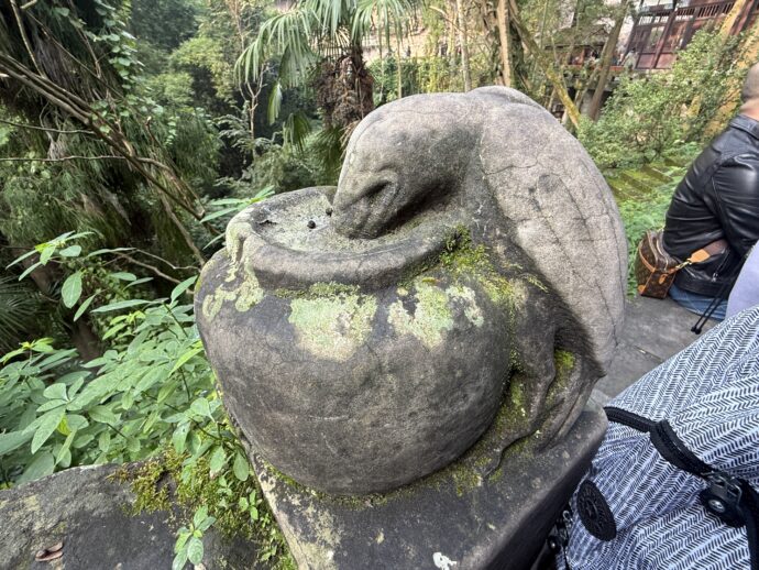 甕の水をのむカラス