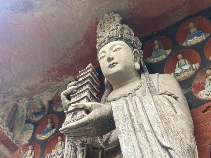 華嚴三聖像の普賢菩薩像