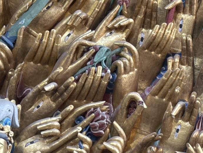 千手觀音像の手