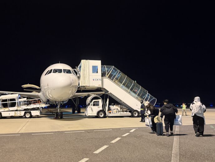 春秋航空に搭乗