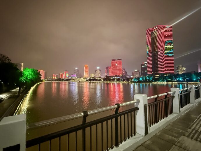 解放橋からの夜景