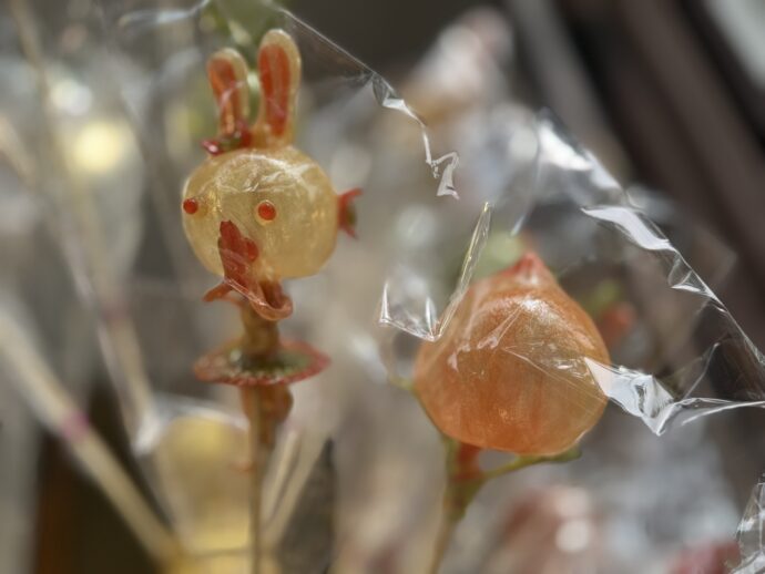 うさぎの飴細工。