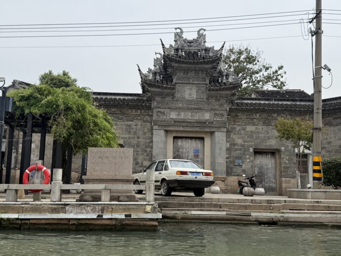 虎丘遊覧船からの眺め