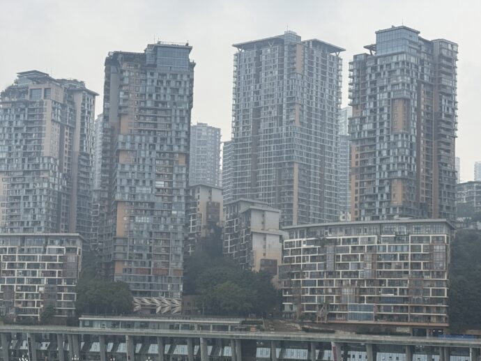 重慶の高層マンション
