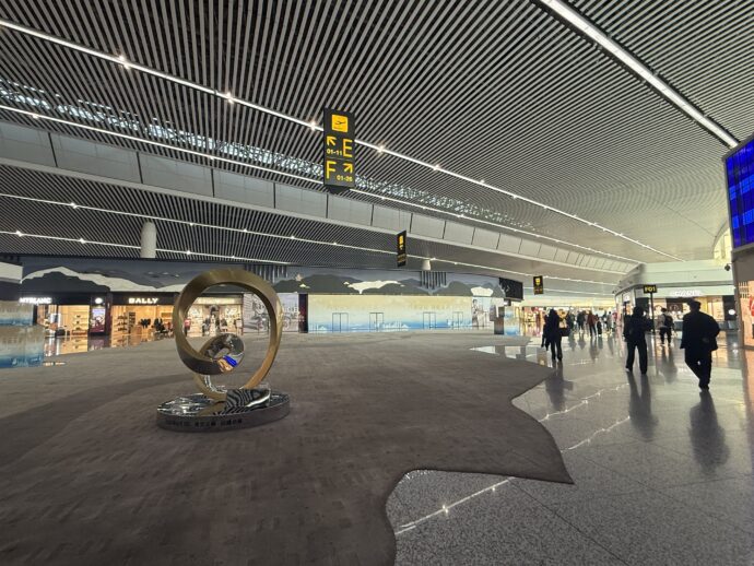 重慶江北国際空港制限エリア