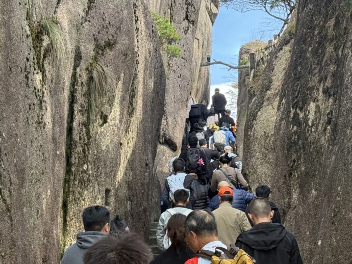渋滞のハイキングコース