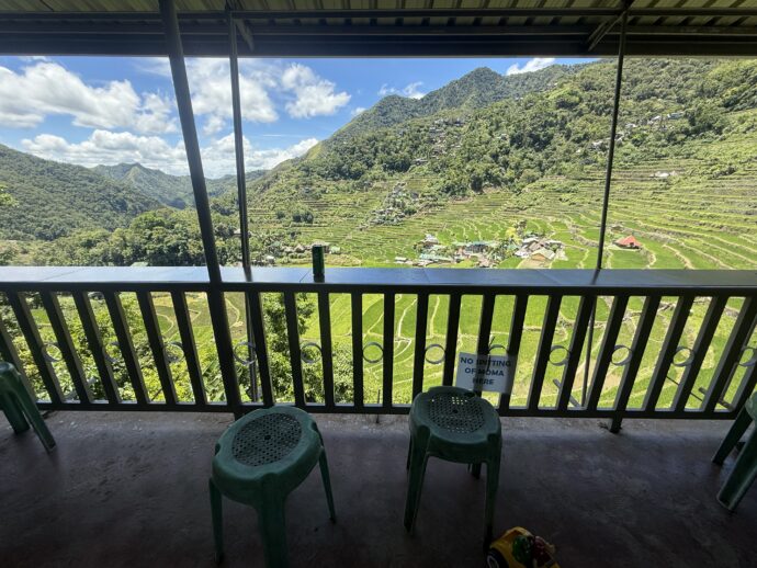 ライステラスをのぞむカフェ