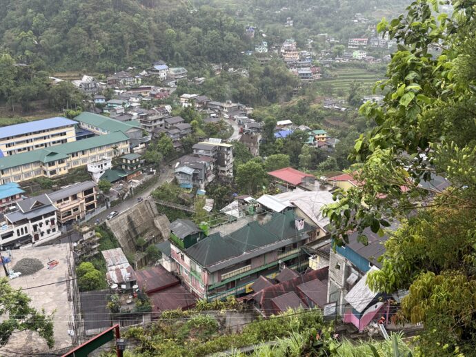 宿泊しているホテルの屋根