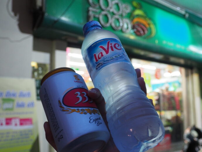 水とビール
