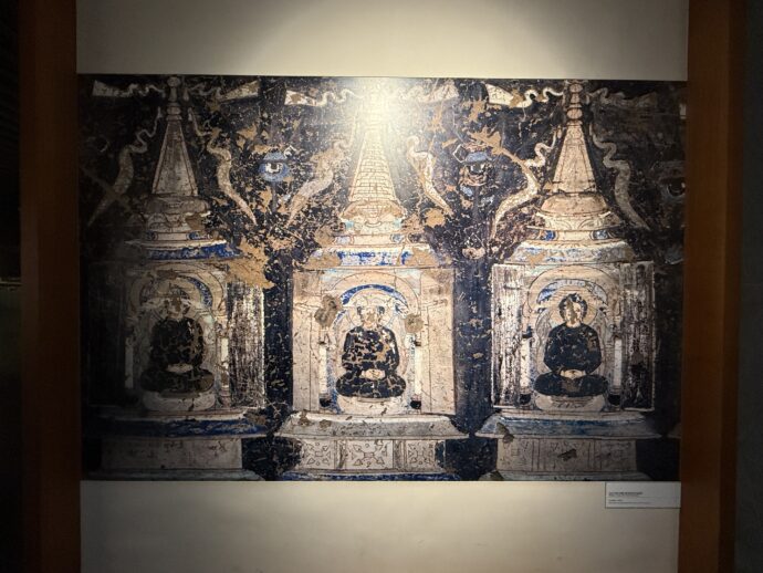 石窟寺院のパネル