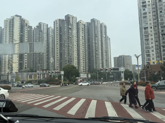 大足の横断歩道