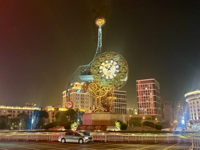 時計台のライトアップ