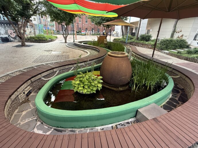 薬令市韓医薬博物館の足湯