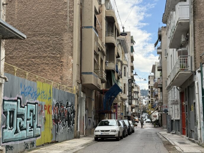 アテネの路地裏