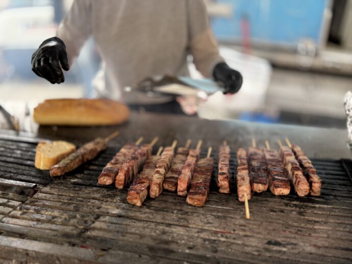 豚の串焼きのお店