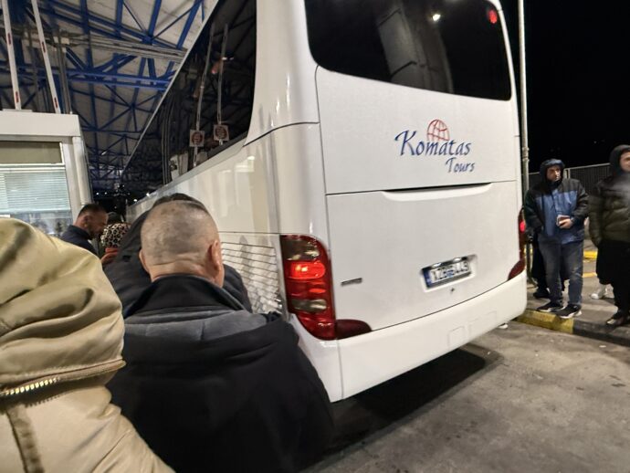 ギリシャ側検問所