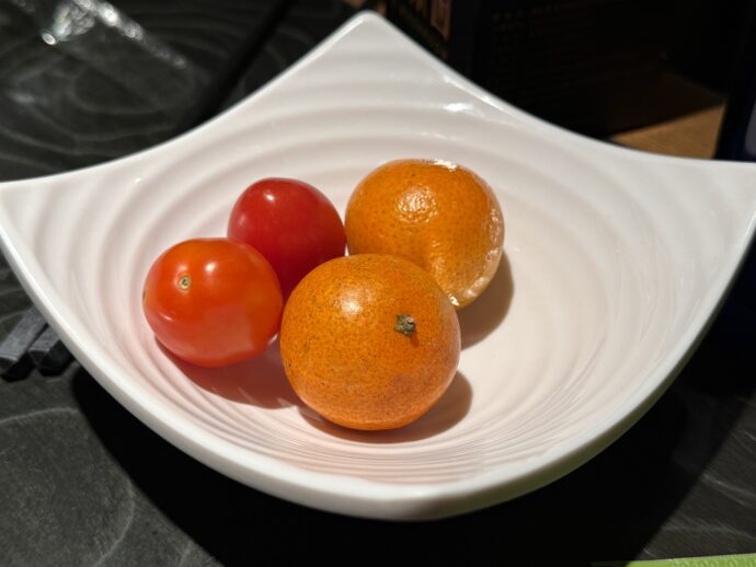 ミニトマトとフルーツ