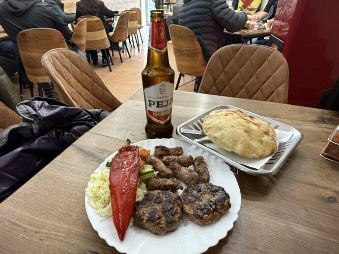 PEJAビールとケバブ