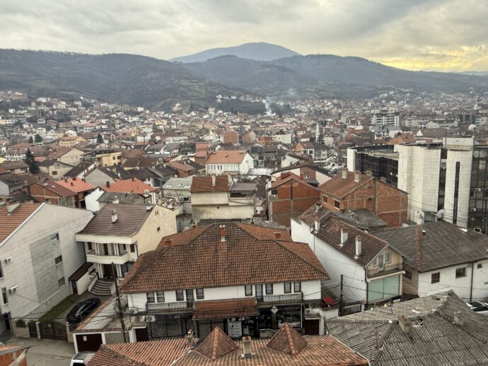 プリズレン時計塔からの眺望