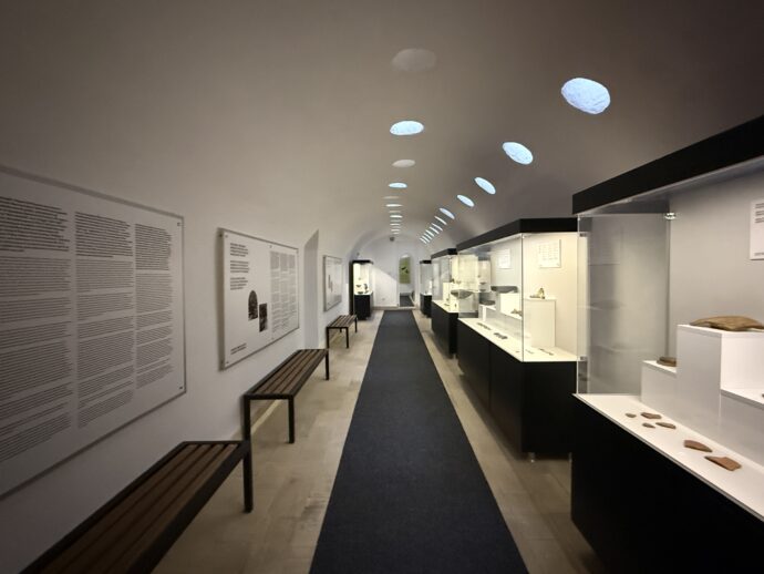 プリズレン地域考古学博物館の展示