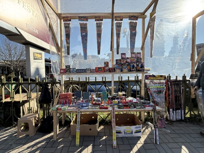 爆竹と花火の販売