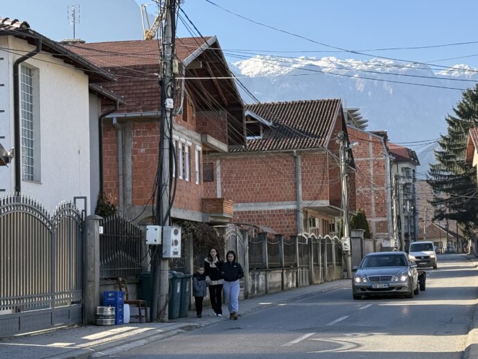 赤いレンガの住宅