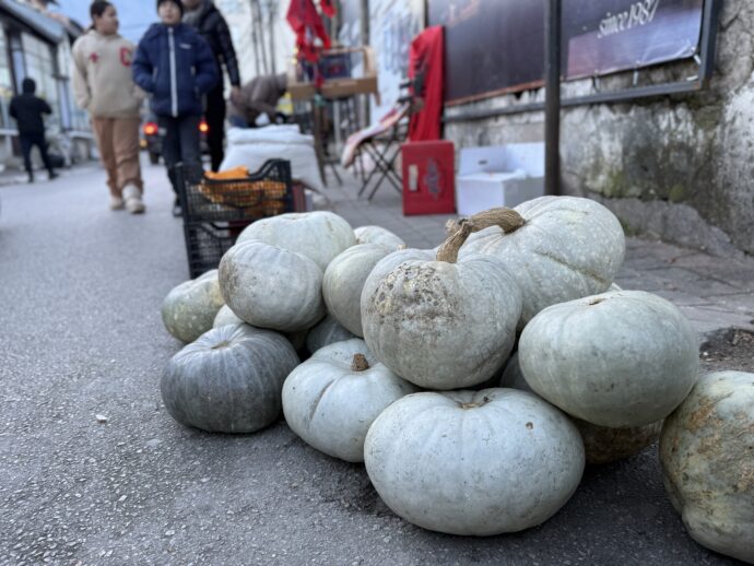 巨大なかぼちゃみたいな野菜