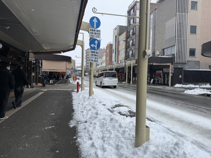 安川通りの商店街
