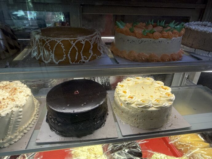 ケーキのショーケース