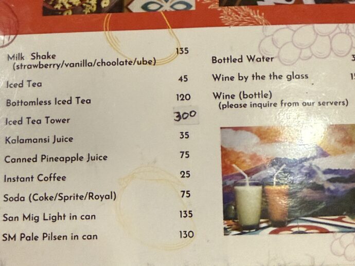 Small Talk Caféのメニュー